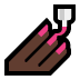 💅🏿 nail polish: dark skin tone display on Windows